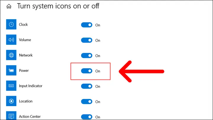 Bật Hiển Thị Taskbar Trong Settings