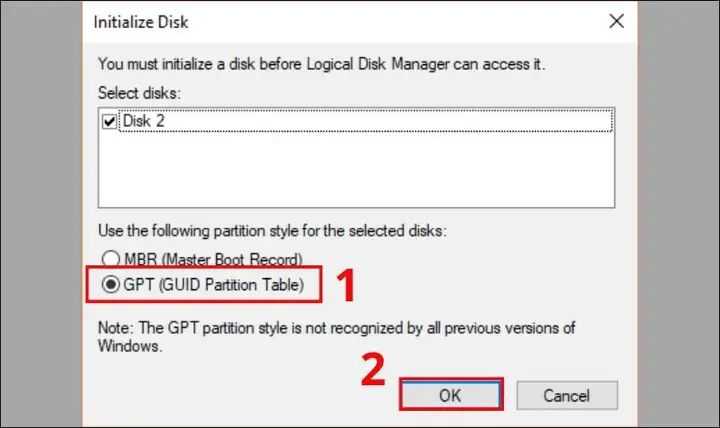 Sử Dụng Disk Management Sử Dụng Disk Management