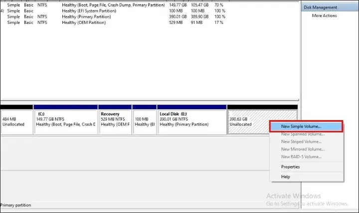 Sử Dụng Disk Management Sử Dụng Disk Management