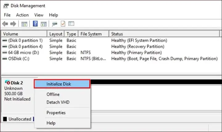 Sử Dụng Disk Management Sử Dụng Disk Management