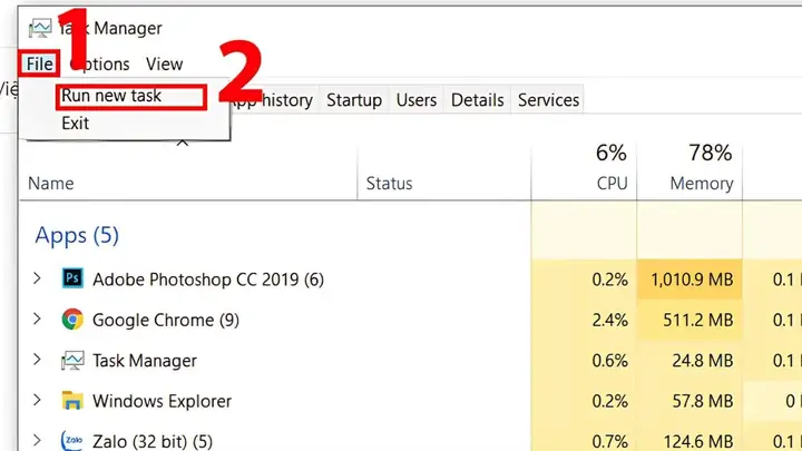 Khắc Phục Máy Tính Không Vào Được Win Màn Hình Đen Cách 2 Bước 2