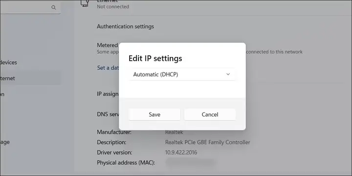Kích Hoạt Dhcp Tự Động