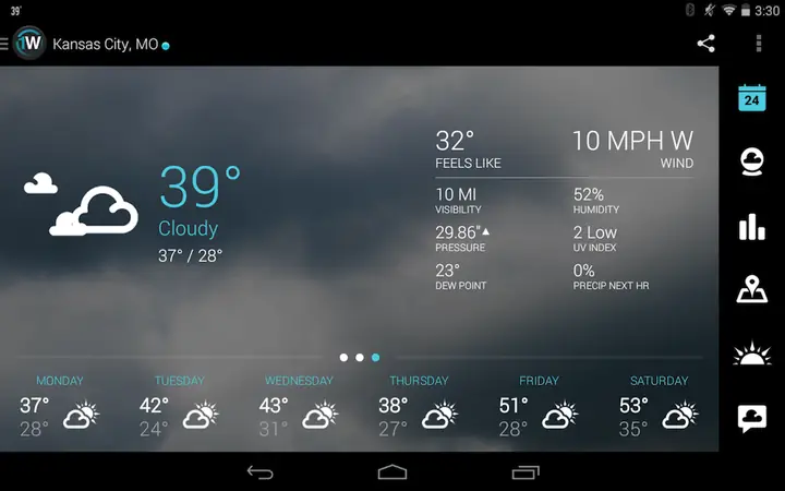 Ứng Dụng 1weather. Ứng Dụng 1weather.