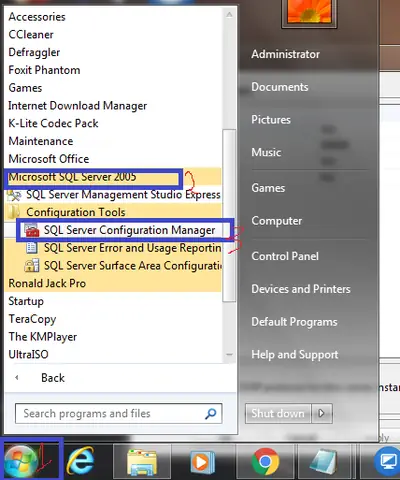 Bước Tiếp Theo Chúng Tạo Mở Configuration Tools –> Chọn Sql Server Configuration Manager Như Hình Dưới. Bước Tiếp Theo Chúng Tạo Mở Configuration Tools –> Chọn Sql Server Configuration Manager Như Hình Dưới.