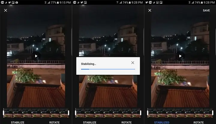 Sử Dụng Google Photos Làm Phần Mềm Chống Rung