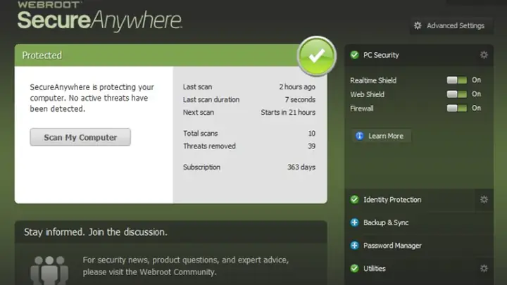 Webroot Secureanywhere Antivirus