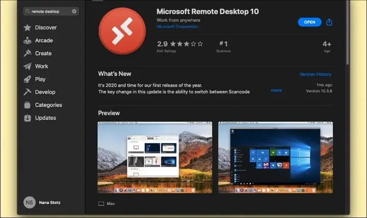 Microsoft Remote Desktop