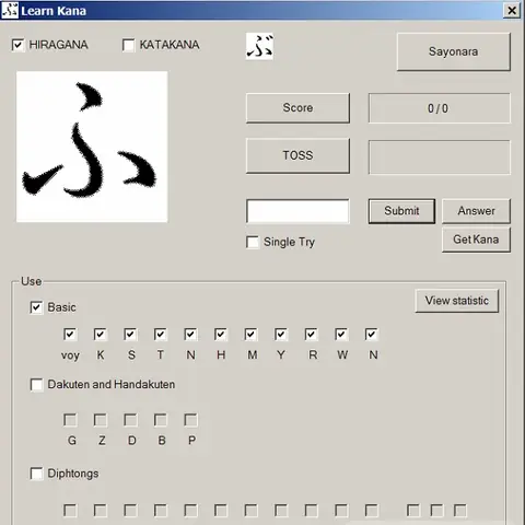 Learn Kana: Phần Mềm Học Tiếng Nhật Trên Pc