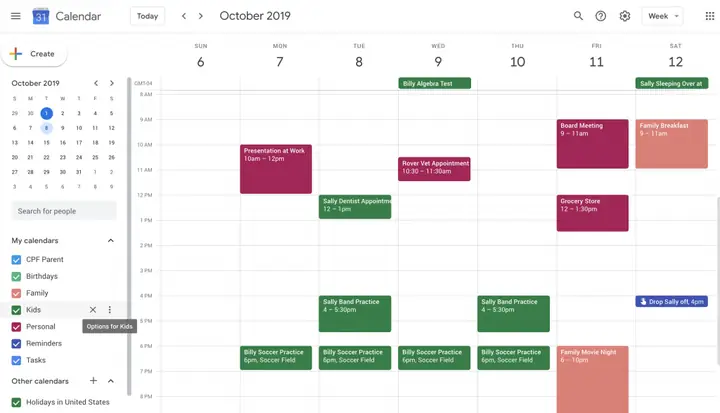 Phần Mềm Nhắc Lịch Làm Việc Google Lịch (google Calendar)