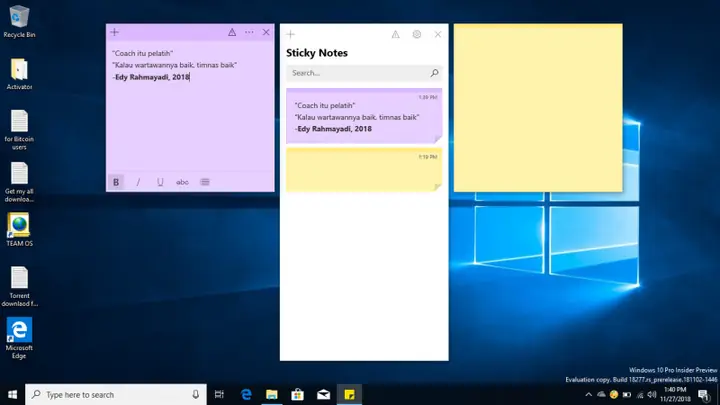 13. Phần Mềm Ghi Chú Công Việc Hàng Ngày Sticky Notes