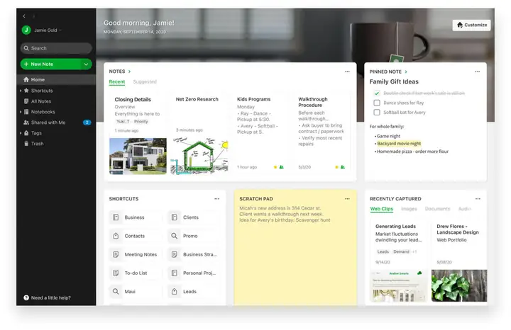 12. Phần Mềm Nhắc Nhở Công Việc Trên Máy Tính – Evernote