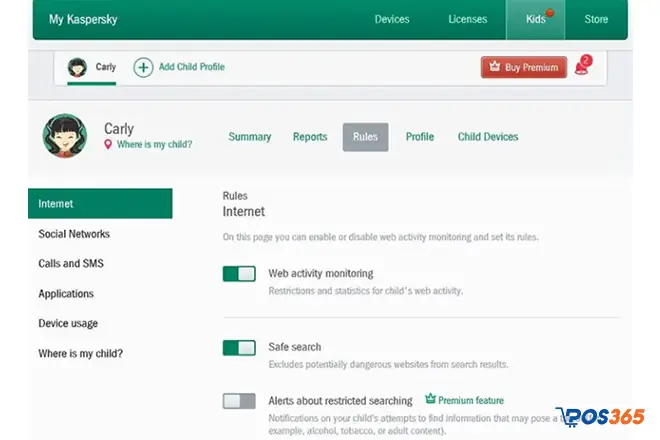 Phần Mềm Quản Lý Trẻ Em Sử Dụng Máy Tính - Kaspersky Safe Kids