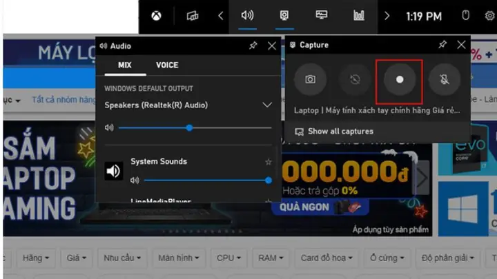 Quay Màn Hình Win 10 Bằng Xbox Game Bar