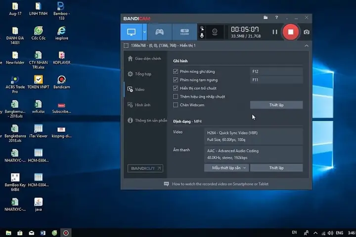 Bandicam – App Quay Màn Hình Máy Tính Không Tiếng Hoặc Có Tiếng Cực Đỉnh