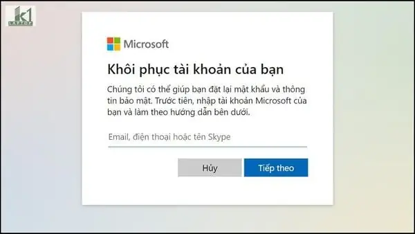 Cách Đặt Lại Mật Khẩu Máy Tính Win 10 Khi Quên Bằng Tài Khoản Mail Outlook