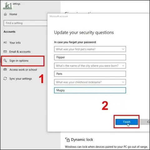 Cách Đặt Lại Mật Khẩu Bằng Mục Local Account