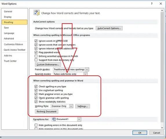 Bật/ Tắt Tự Động Kiểm Tra Lỗi Chính Tả Trên Windows 10 Trên Microsoft Office