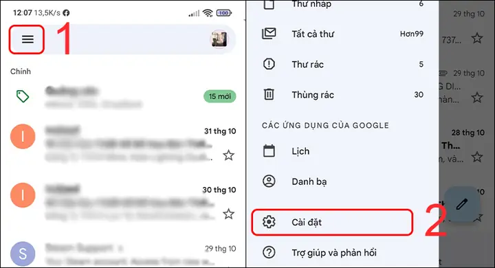 Đối Với Điện Thoại Android