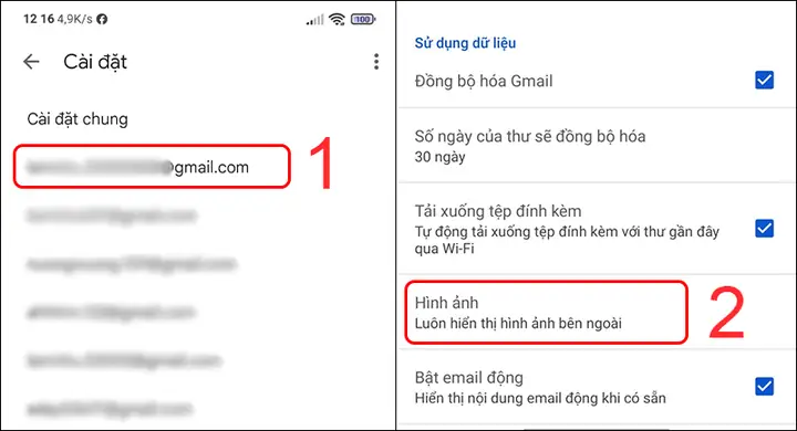 Đối Với Điện Thoại Android