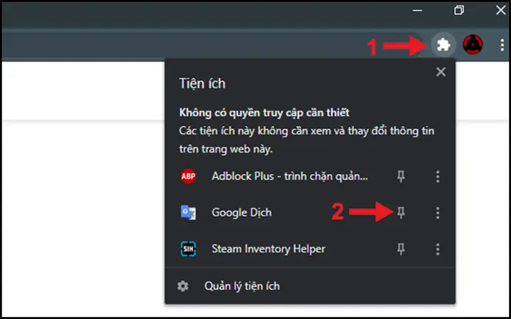 - Cách 2: Sử Dụng Tiện Ích Google Dịch Trên Google Chrome - Cách 2: Sử Dụng Tiện Ích Google Dịch Trên Google Chrome