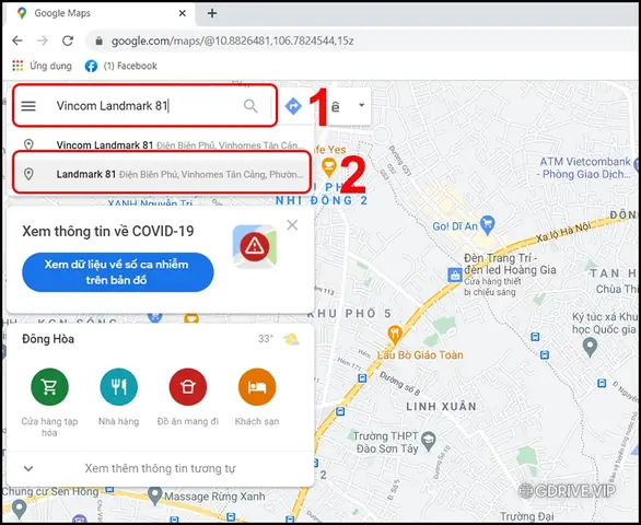 Cách 3: Tải Ảnh Từ Google Map Về Máy Tính Bằng Cách Check Sources