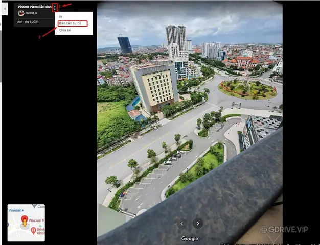 Cách 2: Tải Ảnh Từ Google Map Về Máy Tính Bằng Cách Report