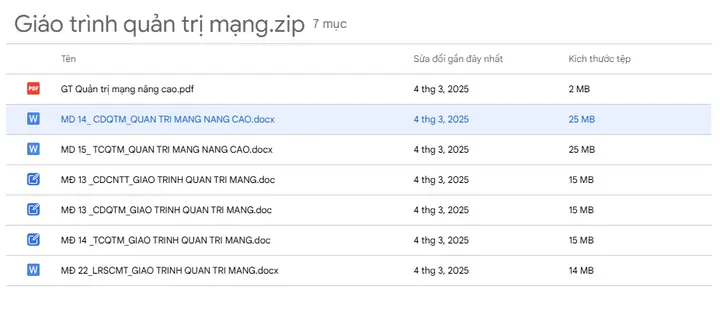 Tài Liệu Quản Trị Mạng Máy Tính