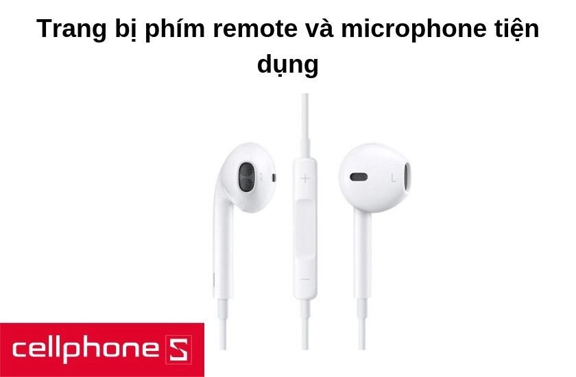 Tai nghe có thiết kế hình hạt đậu ôm vừa vặn vành tai