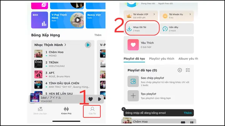 Tải Nhạc Trên Ứng Dụng Nhaccuatui Cho Điện Thoại