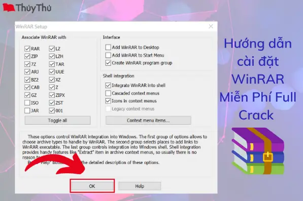 Hướng Dẫn Cài Đặt Winrar Miễn Phí Full Crack Đơn Giản