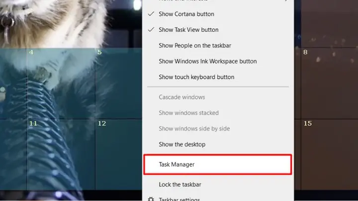 Sử Dụng Công Cụ Task Manager Để Tắt Ứng Dụng Bị Lỗi