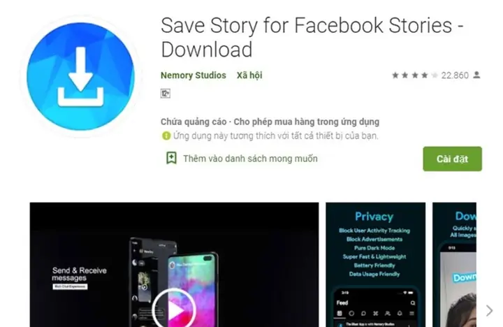 Cách Tải Story Facebook Về Điện Thoại Android