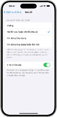 Cách Chia Sẻ Vị Trí Cụ Thể Của Bạn