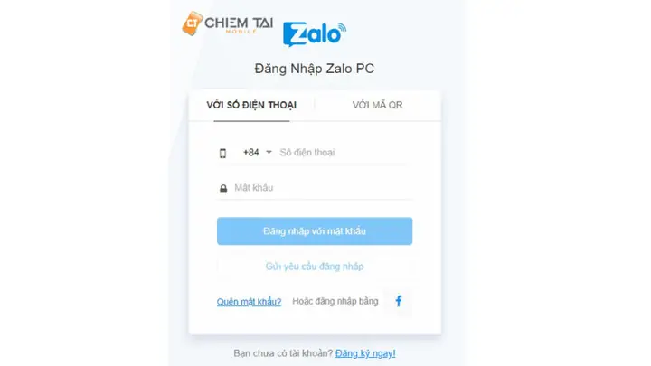 1. Đăng Nhập Bằng Số Điện Thoại