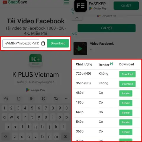 Cách Tải Video Facebook Về Điện Thoại