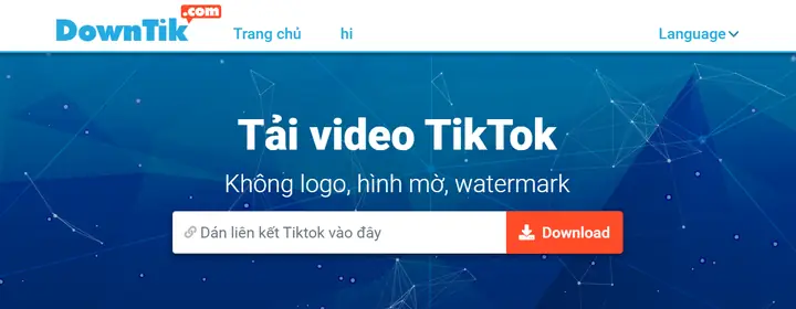 Cách Tải Video Tiktok Trên Máy Tính Bằng Công Cụ Downtik