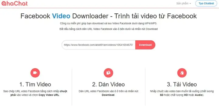 Cách Tải Video Facebook Về Máy Tính Full Hd Với Ahachat