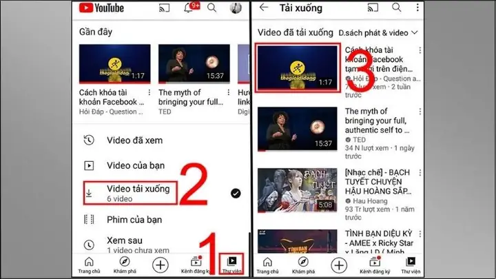 Trên Điện Thoại Android