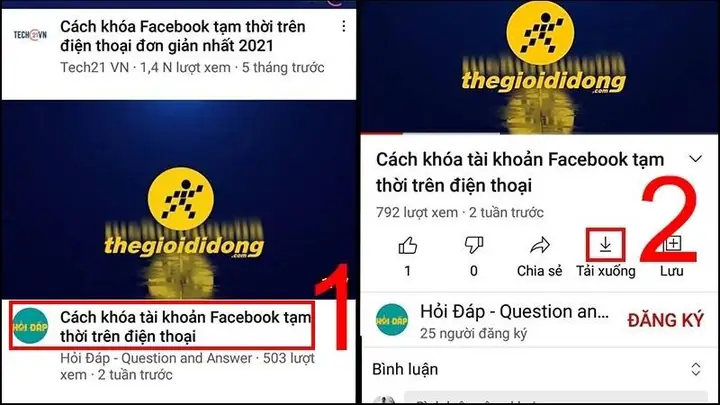Trên Điện Thoại Android