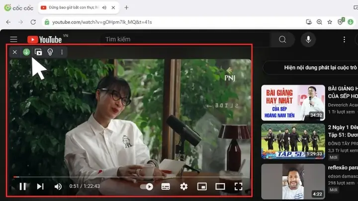 Tải Video Youtube Về Máy Tính Bằng Cốc Cốc