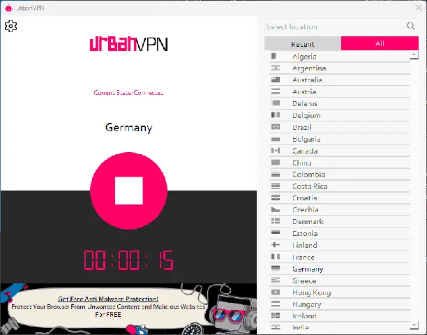 Urbanvpn– Bảo Vệ Quyền Riêng Tư Đơn Giản Hóa & Máy Chủ Toàn Cầu (miễn Phí)