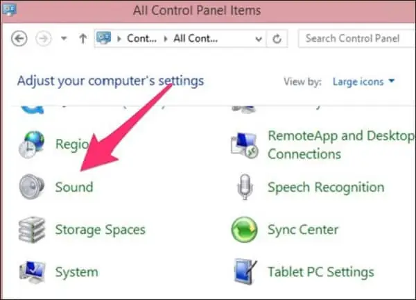 Tăng Giảm Âm Lượng Cho Laptop Bằng Control Panel