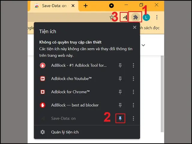 - Sử Dụng Tiện Ích Data Saver - Sử Dụng Tiện Ích Data Saver