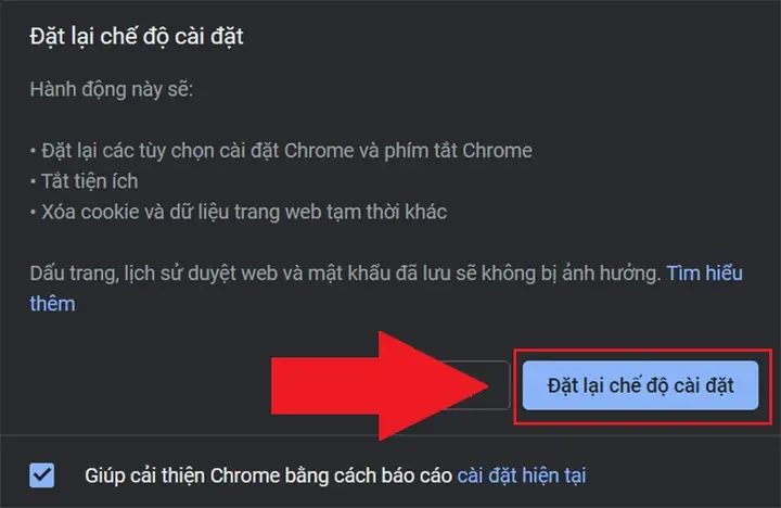 - Reset Chrome - Reset Chrome
