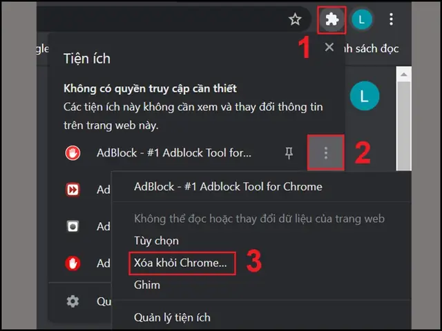 - Xóa Các Tiện Ích Không Cần Thiết - Xóa Các Tiện Ích Không Cần Thiết