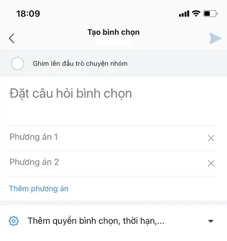 Cách Tạo Bình Chọn Trên Zalo Bằng Điện Thoại