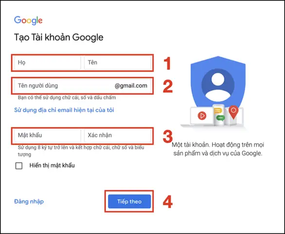 Hướng Dẫn Tạo Tài Khoản Google Trên Máy Tính Hướng Dẫn Tạo Tài Khoản Google Trên Máy Tính
