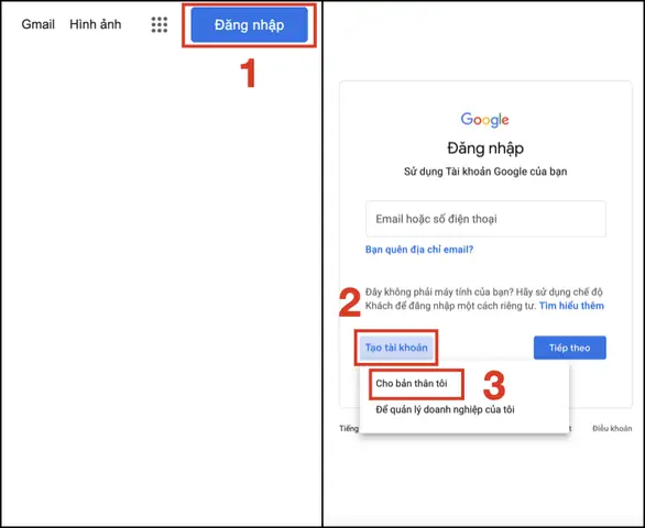 Hướng Dẫn Tạo Tài Khoản Google Trên Máy Tính Hướng Dẫn Tạo Tài Khoản Google Trên Máy Tính
