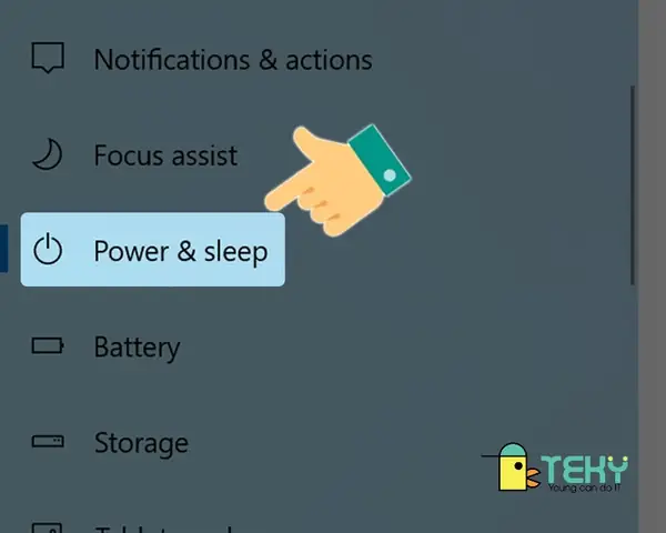 Bật Tắt Chế Độ Ngủ Sleep Trong Windows Settings