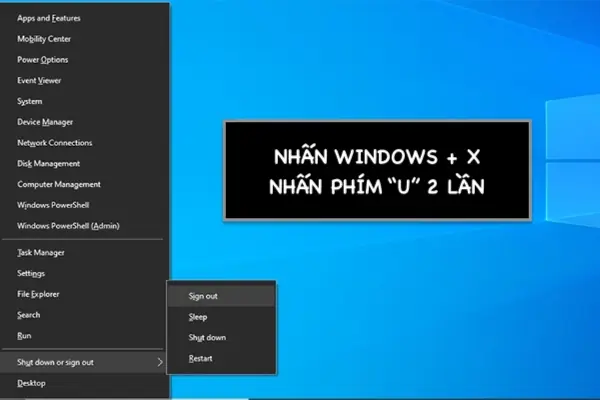 Hướng Dẫn Tắt Máy Tính Bằng Bàn Phím Trên Win 8, 10